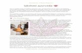 Panchakarma from the Patient Perspective - …...Panchakarma: A Patients Perspective Lakshmi Ayurveda - Shirodhara – If you think the Abhyanga and Bashpa Sveda treatments were relaxing,