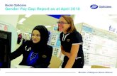Boots Opticians gender pay gap report 2018 A4 · Equal pay Gender pay gap One of the main reasons for the gender pay gap in our society is that men are statistically more likely to