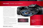 EOS 60Da DIGITAL SLR CAMERA - Canon EOS 60Da DIGITAL SLR CAMERA Key Features A DSLR optimized for astrophotography,