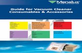 Guide for Vacuum Cleaner Consumables & Accessories · 2017-03-06 · guide for vacuum cleaner consumables & accessories hoover miele nilfisk philips bosch moulinex panasonic rowenta