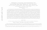 Subspace Learning and Imputation for Streaming Big Data ... · Subspace Learning and Imputation for ... real-time algorithms with complementary strengths are developed and their convergence