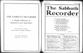 THE SABBATH RECORDER - Amazon S3Recorder_1930_108_13.pdf · THE SABBATH RECORDER A Weekly Publication fOT SEVENTH DA Y BAPTISTS $2.50 PER YEAR, IN ADVANCE $3.00 PER YEAR TO FOREIGN