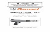 RAMSET D45A TOOL Fastening...RAMSET D45A TOOL OPERATOR’S SAFETY & OPERATING INSTRUCTION MANUAL DANGER THIS TOOL FOR USE BY LICENSED OPERATORS ONLY. READ AND OBEY ALL SAFETY AND OPERATING
