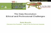 The Data Revolution: Ethical and Professional Challenges · The Data Revolution: Ethical and Professional Challenges. 28. What does this mean to actuaries? • Technology/data is
