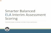 Smarter Balanced ELA Interim Assessment Scoring...The complete set of THSS materials is located in TIDE. Click on the arrow next to the “General Resources” and then choose THSS\ഠMaterials.