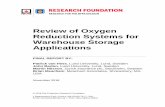 Review of Oxygen Reduction Systems for Warehouse Storage ... · Review of ORS for Warehouse Applications Final Report – 15 November 2018 2 EXECUTIVE SUMMARY This study consists