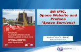 BR IFIC, Space Website and Preface (Space Services) · snl online use of frequency spectrum occupancy of the orbits reference to br ific publications networks pulished “as reeived”