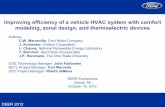 Improving efficiency of a vehicle HVAC system with comfort ... · Improving efficiency of a vehicle HVAC system with comfort modeling, zonal design, and thermoelectric devices Subject: