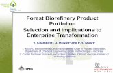 Forest Biorefinery Product Portfolio– Selection and ... · Forest Biorefinery Product Portfolio– Selection and Implications to Enterprise Transformation V. Chambost1, J. McNutt2