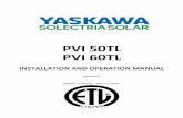 PVI 50TL PVI 60TL · PVI 50/60 TL Installation and Operation Manual (Rev E) DOCR-070645-E Page 3 of 102