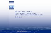 Policies and Recommended Practices Handbook · 2018-09-03 · Airport planning, design, operations and safety 5.1 Aerodrome Regulation 5.2 Safety Management Systems (SMS) 5.3 Certification