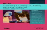 FALL/WINTER 2008 Accounting & Auditing CPE …...FALL/WINTER 2008 Accounting & Auditing CPE Catalog Self-Study and On-Site Training Conferences 4 Web Events4Online CPE AICPA 888.777.7077