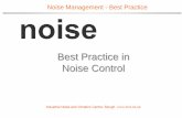 Best Practice in Noise Control¾potential reduction in noise from this source ¾operational, productivity, hygiene constraints ¾operator acceptance ¾cost yIf engineering control