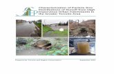 Characterization of Particle Size Distributions of …...Characterization of Particle Size Distributions of Urban Runoff Final Report Page i NOTICE The contents of this report do not