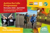 Active for Life Programme - Brighton and Hove...Your healthy lifestyle Active for Life Programme November 2018 - April 2019 Free or low cost activities to help you lead an active lifestyle