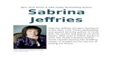 Bio for Sabrina Jeffries · Web viewSabrina Jeffries (Project Duchess) is the New York Times bestselling and award-winning author of more than 50 novels and pieces of short fiction.