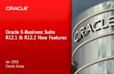 Oracle E-Business Suite R12.1 & R12.2 New Features · R12.1 주원장(Primary Ledger)에서역분개처리시부원장(Secondary Ledger)에도해당 분개내역에대한역분개가자동으
