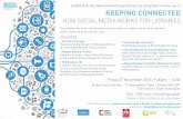 EUROLIS & the International Group of Cilip are delighted ... · EUROLIS & the International Group of Cilip are delighted to invite you to KEEPING CONNECTED HOW SOCIAL MEDIA WORKS