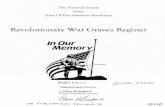 Revolutionary War Graves Register · The National Society of the Sons Of The American Revolution Revolutionary War Graves Register In Our Memory Coibpiled Edited by Clovis H*þfakebill