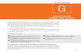 ACCeptAnCe SAmpling plAnS - Rutgers University...AcceptAnce SAmpling plAnS suppLement G G-5 selecting a single-sampling plan Example G.1 raises the question: How can management change