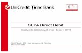 SEPA Direct Debit · emităcereri de SEPA Direct Debitsi autorizeaza Banca la care are deschis contulsa proceseze astfel de cereri. • Mandatul poate fi dat pe suport hartie sau