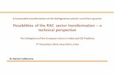 Possibilities of the RAC sector transformation a technical perspective · 2016-11-23 · Possibilities of the RAC sector transformation – a technical perspective The Delegation
