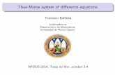 Thue-Morse system of difference equations · It comes up in algebra, number theory, combinatorics, topology and other areas. ... The Thue-Morse system of di erence equations In a