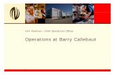 Dirk Poelman– Chief Operations Officer · Dirk Poelman– Chief Operations Officer Operations at Barry Callebaut 1. Agege danda XOperations and Supply Chain Organization ... Finalized