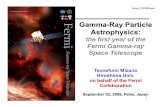 GammaGamma--Ray Particle Ray Particle Astrophysicsmizuno/GLAST/Presentation/Fermi_PIC... · Fermi_PIC2009.ppt Plan of the Talk • Review of the high energy gamma-ray missions •