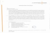 CHATURVEDI - Renaissance Jewellery Ltd...CHATURVEDI • SHAH Chartered Accountants Independent Auditor's Review Report To, The Board of Directors Renaissance Jewellery Limited 1. We