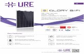 URE 1809 GloryBiFi310 D6L L3A WS v - URECORP · URE Glory BiFi module uses URE own p-PERC mono crystalline bifacial solar cells, and URE advanced double glass (G2G) module manufacturing