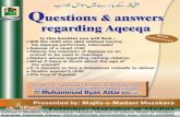 Aqeeqay Ke bare main Sawal Jawab (English)4 QUESTIONS AND ANSWERS REGARDING AQEEQA Shariah definition: An animal slaughtered in thankfulness on the birth of a child is called Aqeeqa.