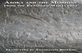 Asoka and the Missions - Ancient Buddhist Texts · Asoka and the Missions (from Extended Mahāvaṁsa V, XII-XV, XVIII-XX) edited by G. P. Malalasekera (1937 - 2481) translated by