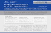 and EmancIpatIon institutionalisation and Emancipation€¦ ·