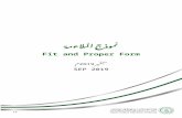 Fit and Proper Form - Saudi Arabian Monetary … · Web viewيجب أن تكون المعلومات المقدمة من قبل المرشح في النموذج صحيحة ودقيقة