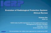 ICRP C4 ISOE Asian ALARA Symposium on Occupational ... · Task Group 94 . on the ethics of radiological protection in Abu Dhabi in October 2013 . 11 . Terms of Reference of TG 94