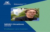 Melbourne Sustainable Society Institute · Oration Series Paper No. 2 November 2018 This paper is a record of the 2018 MSSI Oration delivered by Professor Lars Coenen for the Melbourne