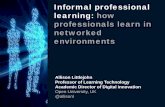 Informal professional learning: how professionals learn in … · F3 Task Interest Value. P1 Task strategies etc. P2 Help-seeking. P3 Interest Enhancement. SR1 Self- ... go through