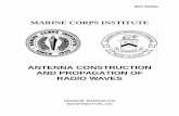 ANTENNA CONSTRUCTION AND PROPAGATION OF RADIO Marine Corps course - Antenna Construction... chosen,