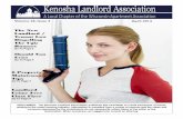 Volume 26, Issue 4 April 2014 - Kenosha Landlord …...Volume 26, Issue 4 April 2014 DISCLAIMER: The Kenosha Landlord Association publishes this newsletter to create awareness of issues