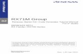RX71M Group 32 - Renesas Electronics · 2016-03-20 · The product generates, uses, and can radiate radio frequency energy and may cause harmful interference to radio communications.