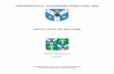 FACULTATEA DE BIOLOGIEvechi.uaic.ro/uaic/bin/download/Academic/Biologie/BiologieLicentaRO.pdf · 9 Monitorizarea biodiversităţii unor ecosisteme terestre şi acvatice, naturale