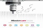 SHAPING THE FUTURE OF MANUFACTURING · in Mastercam 2020 result from four strategic touchpoints for connectivity, efficiency, and advanced technology in the development of Mastercam