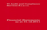 TI Audit and Compliance Services S.c.a r.l....Financial Statements at 31 December 2011 of TI Audit and Compliance Services S.c.a r.l. 3 Translation for the reader's convenience only.
