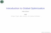 Introduction to Global Optimization - EECI · Introduction to Global Optimization – p. Complexity Global optimization is computationally intractable also according to classical