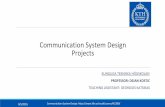 Communication System Design Projects - KTH · Ryu/ODL will be your SDN controller, OF v.1.3 your SDN protocol and OVS v2.4 will be the dataplane. A GUI is required to project the