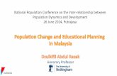 National Population Conference on the Inter-relationship ...familyrepository.lppkn.gov.my/401/1/Population_Change_and_Educational... · National Population Conference on the Inter-relationship