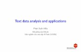 Bài giảng của DSLab Viện nghiên cứu cao cấp về Toán (VIASM)vai.org.vn/docs/Daotao/PtichDlieu/Thu4/ChieuThu4.pdfPart 3: Text classification, clustering, and topic analysis