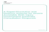 A Rapid Resolution and Redress Scheme for Severe Avoidable … · 2017-12-01 · A Rapid Resolution and Redress Scheme for Severe Avoidable Birth Injury: Government Summary Consultation