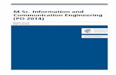 M.Sc. Information and Communication Engineering (PO 2014) · M.Sc. Information and Communication Engineering (PO 2014) Module manual Date: 12.12.2019 Department of Electrical Engineering
